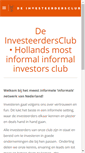 Mobile Screenshot of deinvesteerdersclub.nl